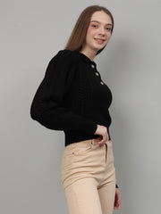 Gaiia Puff Sleeves Sweater