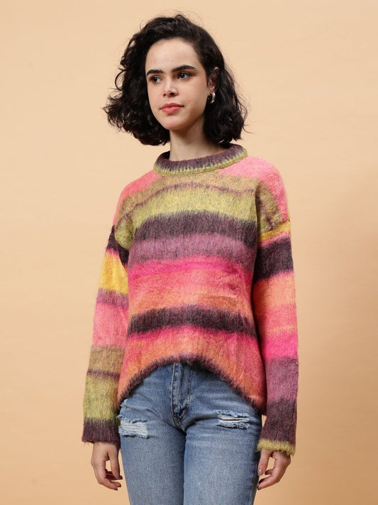 Gaiia Colourful Striped Sweater - GAIIA