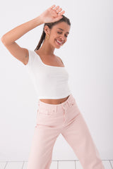 Gaiia Women Short Sleeve Crop Top