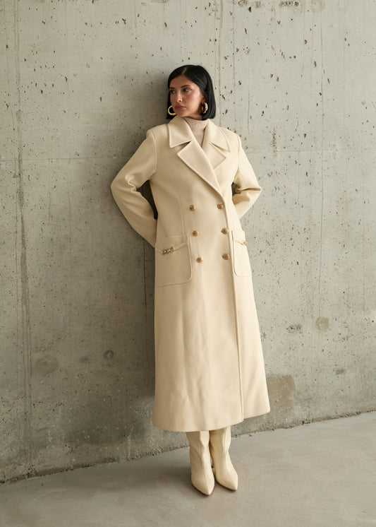 Gaiia Fall Winter Autumn Luxury Wool Coat