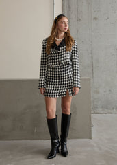 Gaiia Double Buttoned Jacket & Mini Skirt Set