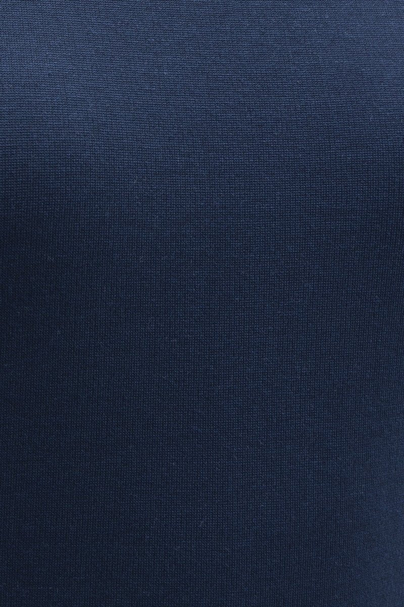Gaiia Navy Halter Neck Midi Pencil Dress - Navy Blue - GAIIA