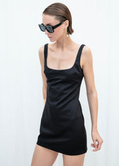 Gaiia Fitted Square-Neck Dress