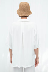 Gaiia Panelled Oversized Viscose Shirt