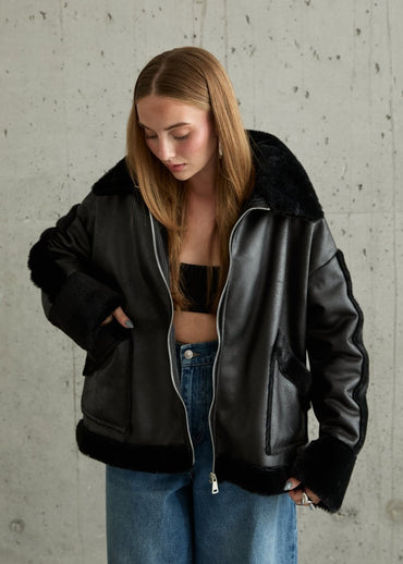 Gaiia Vintage Shearling Jacket - GAIIA