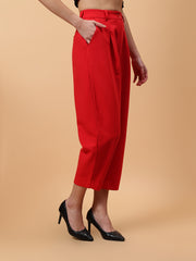 Gaiia Pleated Carrot Trousers