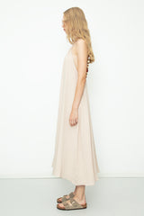 Gaiia Cotton Beaded Maxi Dress