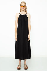 Gaiia Cotton Beaded Maxi Dress
