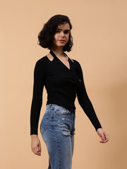 Gaiia Pullover With Heart Buttons