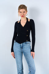 Gaiia Pullover With Heart Buttons