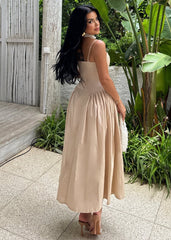 Gaiia Hanna Midi Strap Long Dress