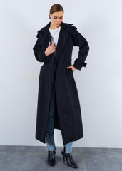 Gaiia Oversized Belted Pocket Winter Coat