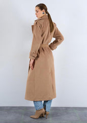 Gaiia Oversized Belted Pocket Winter Coat
