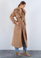 Gaiia Oversized Belted Pocket Winter Coat