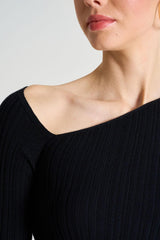 Gaiia Asymmetrical Collar Blouse