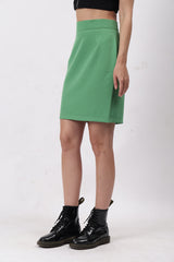 Gaiia Solid Mini Skirt