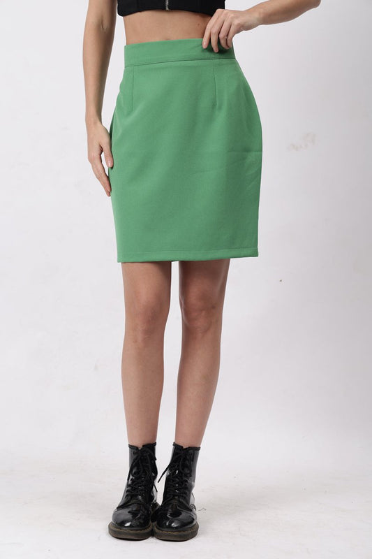 Gaiia Solid Mini Skirt - GAIIA