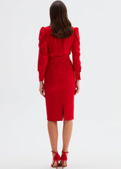 Gaiia Knee Length Solid Color Skirt