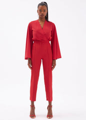 Gaiia Solid Color Trouser With Crease