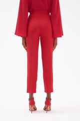 Gaiia Solid Color Trouser With Crease