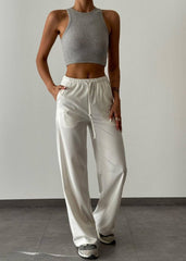Gaiia Women Elasticated Wide Leg Pants