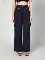 Gaiia Cropped Zipper Jacket With Cargo Pants