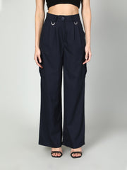 Gaiia Cropped Zipper Jacket With Cargo Pants