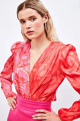 Gaiia Women Printed Bodysuit