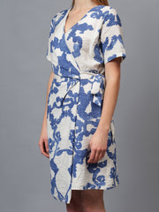 Gaiia Printed Wrap Around Dress