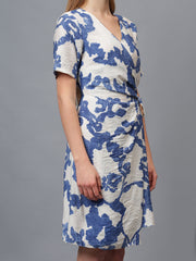 Gaiia Printed Wrap Around Dress