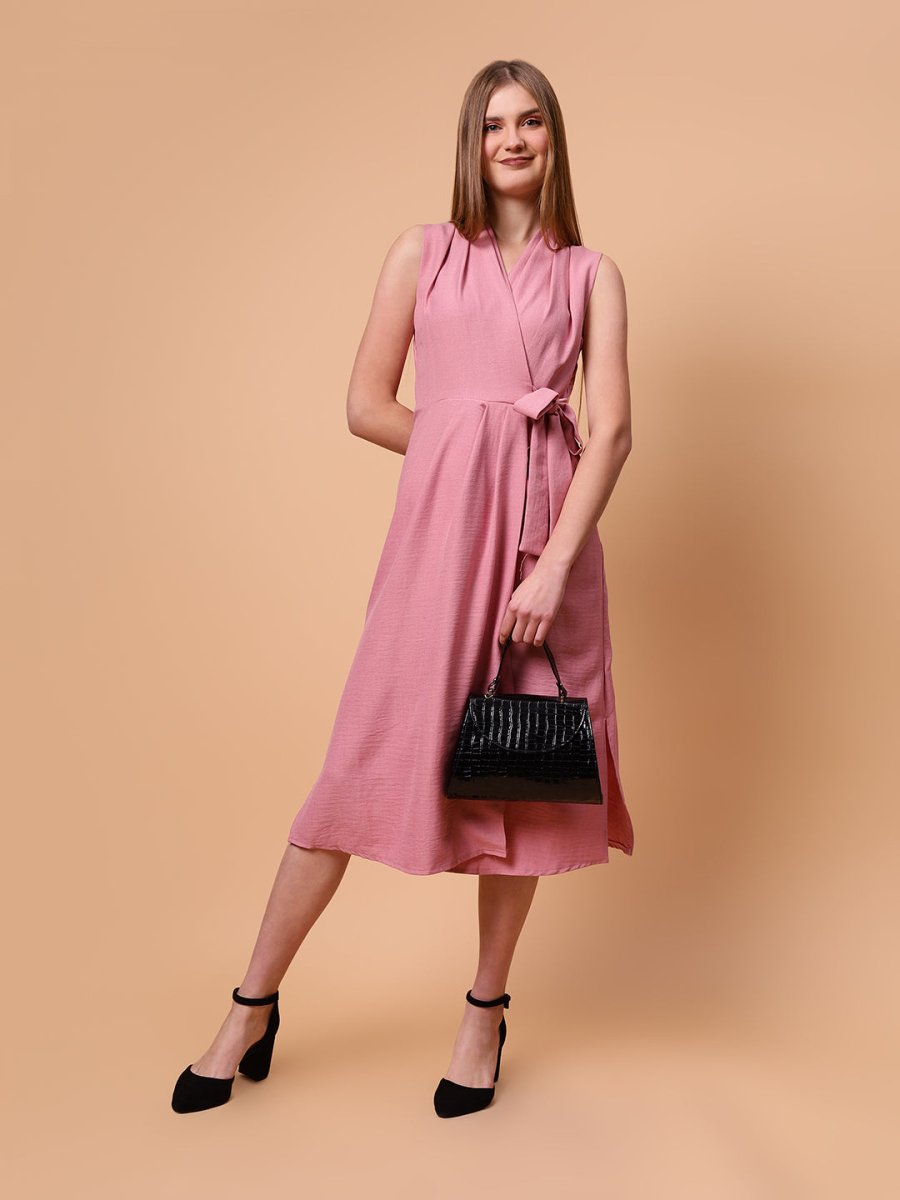 Gaiia Sleeveless Wrap Around Dress - GAIIA