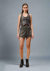 Gaiia Leopard Print Skorts