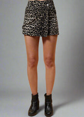 Gaiia Leopard Print Skorts