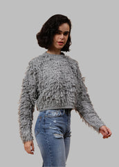 Gaiia Cosy Solid Colour Furry Pullover
