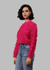 Gaiia Cosy Solid Colour Furry Pullover