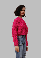 Gaiia Cosy Solid Colour Furry Pullover