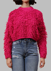 Gaiia Cosy Solid Colour Furry Pullover