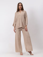 Gaiia Waffle Self Design Co-Ord Set