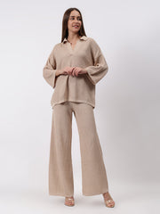 Gaiia Waffle Self Design Co-Ord Set