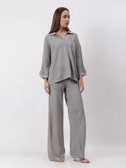 Gaiia Waffle Self Design Co-Ord Set