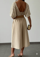 Beige Long Shrug