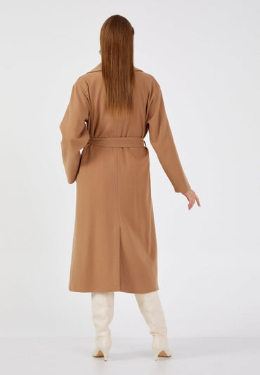 Gaiia Solid Colour Trench Coat With Belt - GAIIA