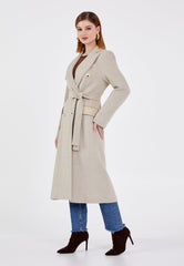 Gaiia Double-Breasted Long Coat