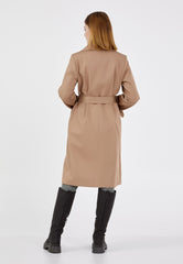 Gaiia Long Zipper Jacket With Belted Cuff - Khaki