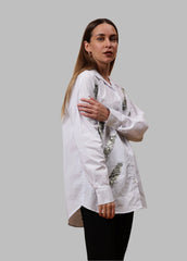 Gaiia Animal Print White Shirt