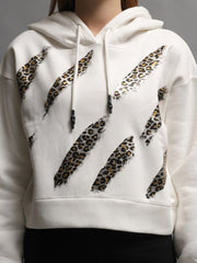 Gaiia Animal Print White Hoodie