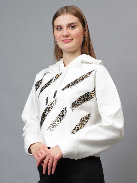 Gaiia Animal Print White Hoodie - GAIIA