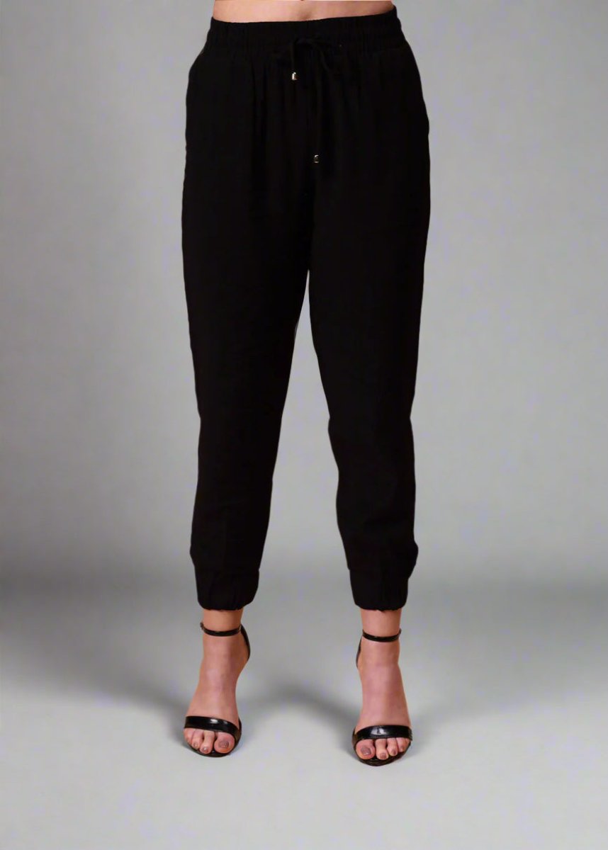 Gaiia Black Solid Color Co - Ord Set - Black - GAIIA