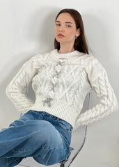 Gaiia Handmade Embroidered Knitwear Sweater