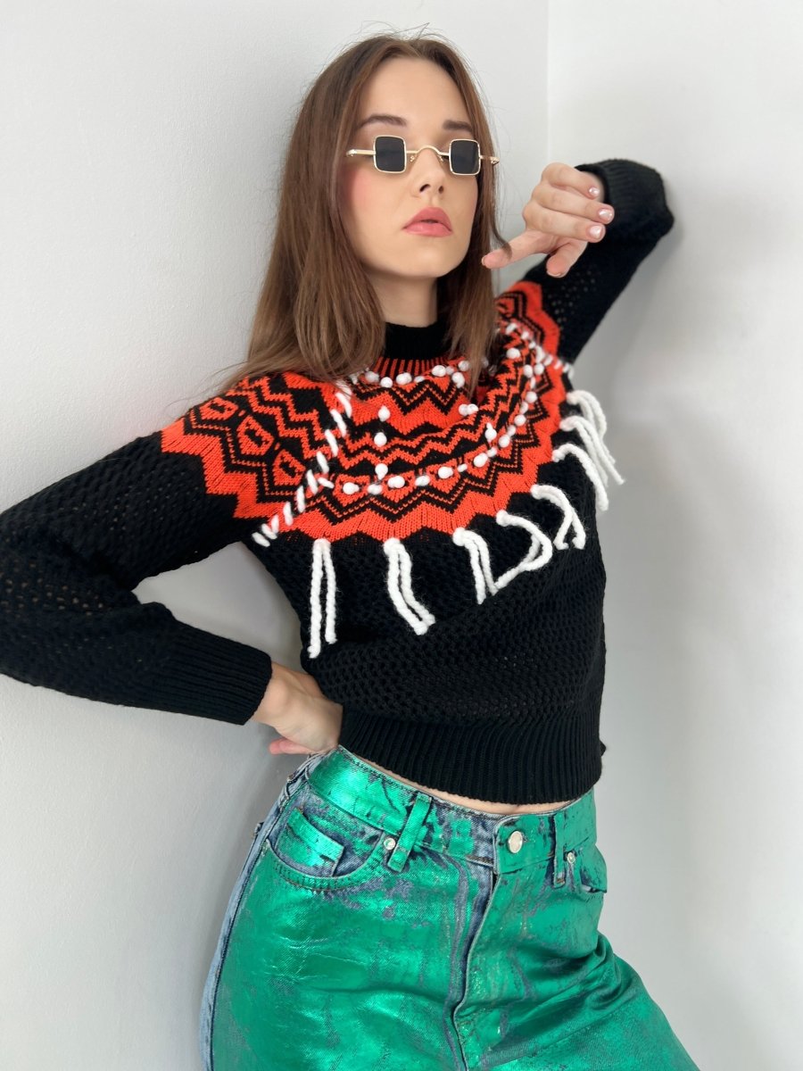 Gaiia Noppen Patterned Knitwear Sweater - GAIIA